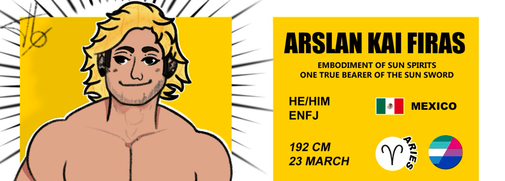 [ONE SHOT] – ARSLAN CHARACTER&nbsp;SHEET
